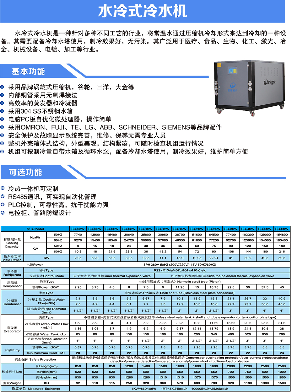 水冷箱式冷水機(jī)